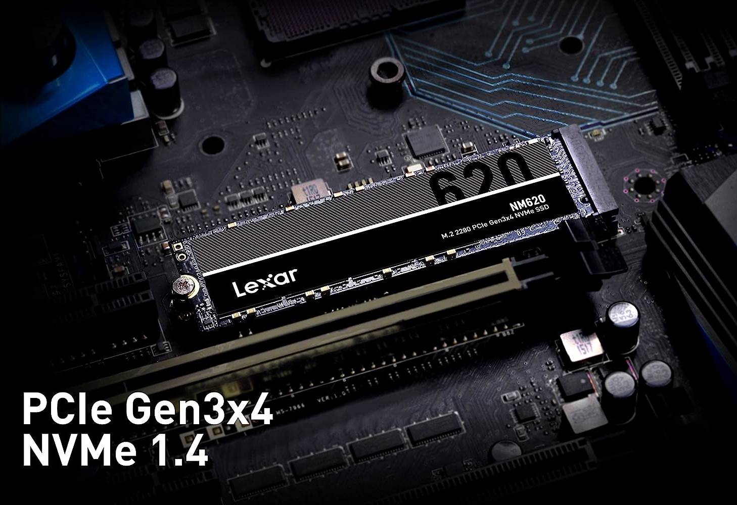 Lexar NM620 M.2 Internal Solid State Drive, Up to 3300MB/s Read & 3000MB/s Write Speeds Lexar NM620 M.2 Internal Solid State Drive, Up to 3300MB/s Read & 3000MB/s Write Speeds